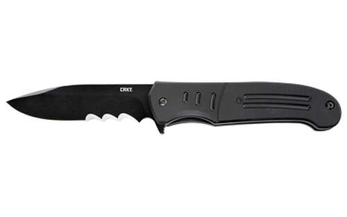 Knives Columbia River Knife&Tool 4.50" IGNITOR ASSISTED BLACK W/VEFF SERRATIONS • Model: 4.50"